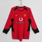 Manchester United Long Sleeve 2002-04 Home Vintage Jersey