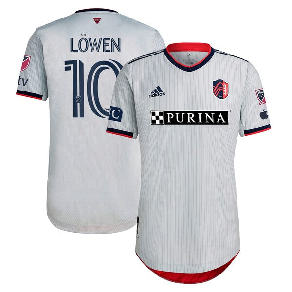 Eduard Löwen St. Louis City SC adidas 2024 The Spirit Kit Authentic Jersey - Gray