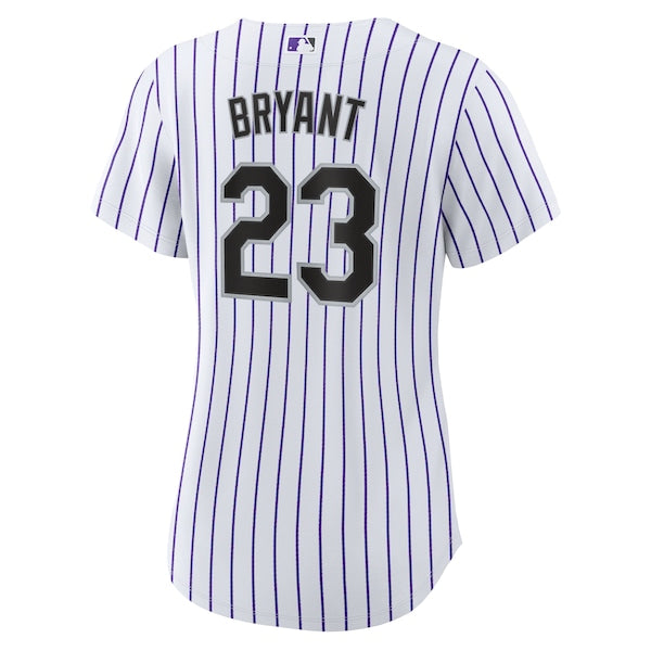 Kris Bryant Colorado Rockies Nike Women's Replica Player Jersey - White/Purple