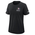 San Francisco 49ers Nike Women's 2025 NFL Crucial Catch Tri-Blend Dri-FIT T-Shirt - Black