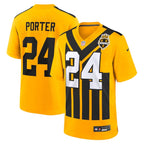 Joey Porter Jr. Pittsburgh Steelers Nike Youth Alternate 1933 Throwback Game Jersey - Gold