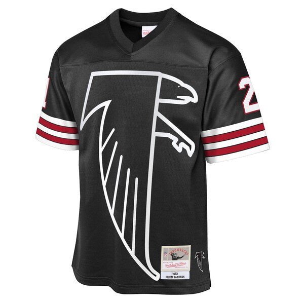 Deion Sanders Atlanta Falcons  Youth 1992 Throwback Fashion Jersey - Black
