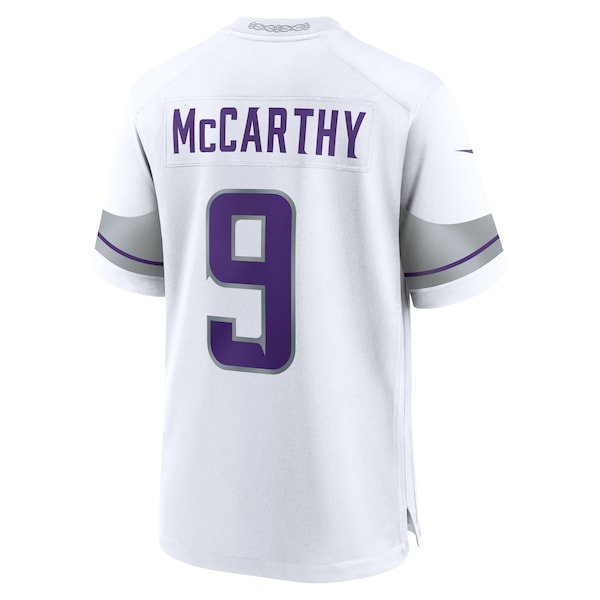 J.J. McCarthy Minnesota Vikings Nike Alternate Game Player Jersey - White