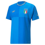 Italy National Team Puma 2022/23 Home Authentic Blank Jersey - Blue