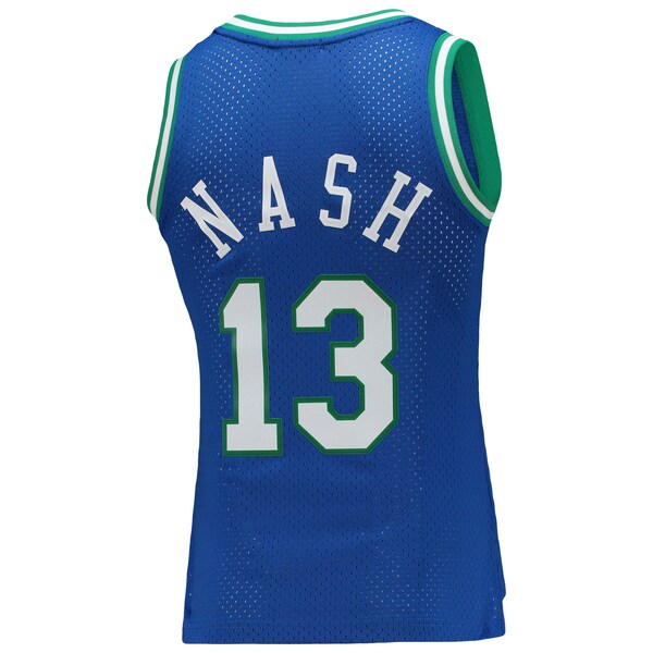 Steve Nash Dallas Mavericks Women's 1998/99 Hardwood Classics Swingman Jersey - Blue