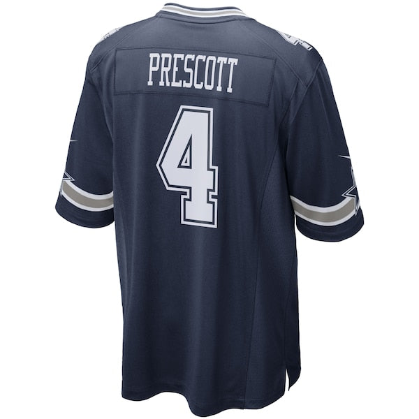 Dak Prescott Dallas Cowboys Nike Game Team Jersey - Navy/White