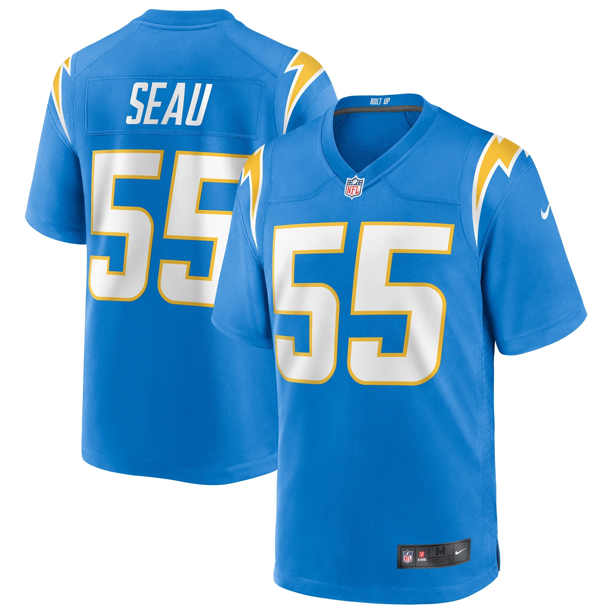 Junior Seau Los Angeles Chargers Nike Retired Player Alternate Game Jersey - Royal/Powder Blue