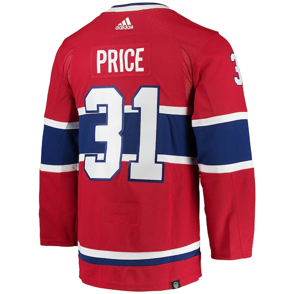 Carey Price Montreal Canadiens adidas Home Primegreen Authentic Player Jersey - Red