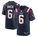 Javon Baker New England Patriots Nike Team Game Jersey -  Navy