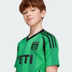 Austin FC adidas Youth 2025 The Heartbeat Kit Replica Jersey - Green