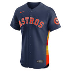 Jose Altuve Houston Astros Nike Alternate 2 Elite Player Jersey - Navy/Orange