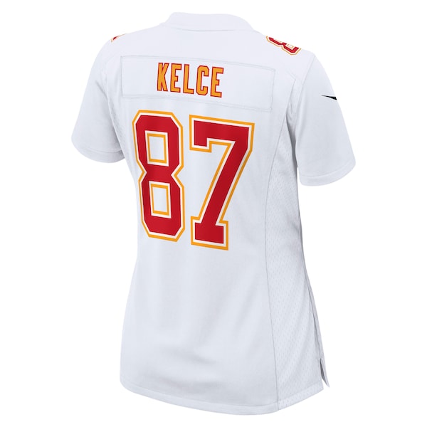 Travis Kelce Kansas City Chiefs Nike Women's Super Bowl LIX Fashion Game Jersey - Tundra White