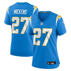 R.J. Mickens Los Angeles Chargers Nike Women's Team Game Jersey -  Powder Blue