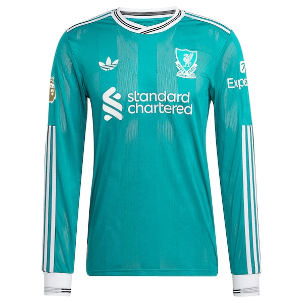 Liverpool adidas 2025/26 Third Authentic Long Sleeve Jersey - Green