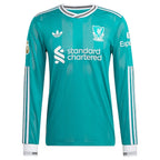Liverpool adidas 2025/26 Third Authentic Long Sleeve Custom Jersey - Green
