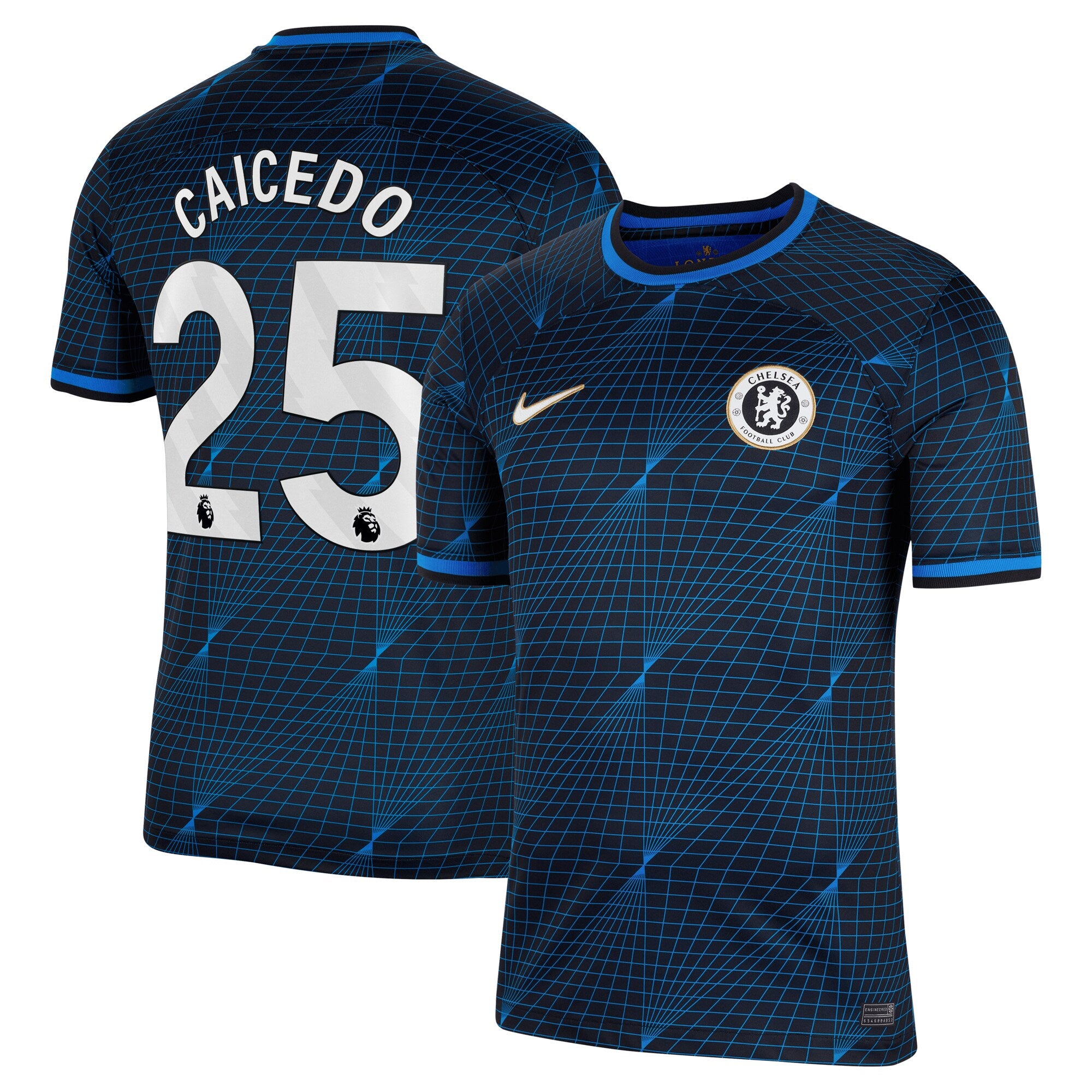 Moisés Caicedo Chelsea Nike 2023/24 Third Stadium Replica Player Jersey - Mint/Blue/Navy