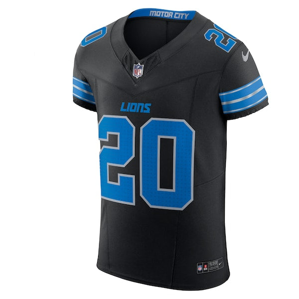 Barry Sanders Detroit Lions Nike Retired Player Alternate Vapor F.U.S.E. Elite Jersey - Black/Blue
