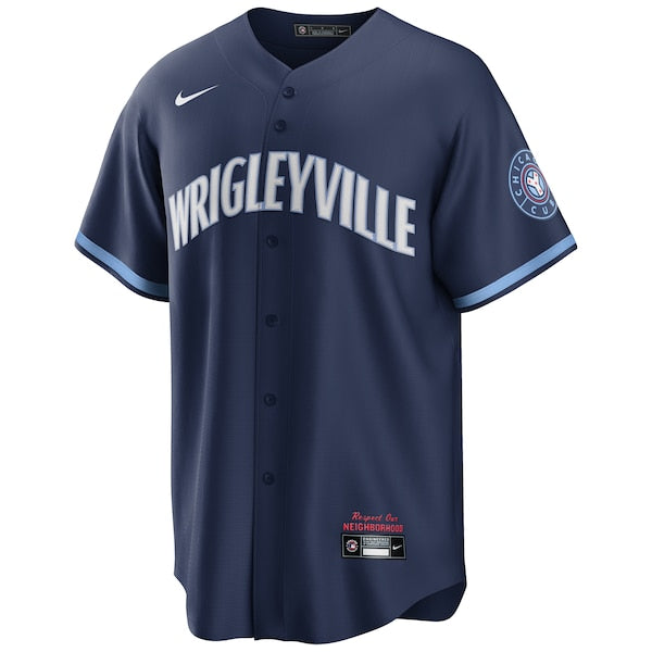 Chicago Cubs Nike City Connect Replica Jersey - Navy
