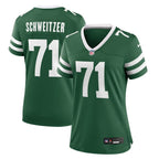 Wes Schweitzer New York Jets Nike Women's Team Game Jersey - Legacy Green