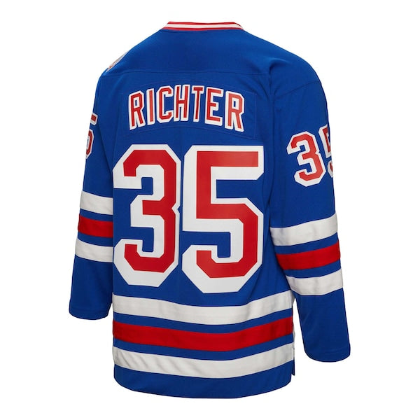 Mike Richter New York Rangers  1993/94 Blue Line Player Jersey - Blue