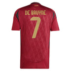Kevin De Bruyne Belgium National Team adidas 2024 Home Replica Player Jersey - Burgundy