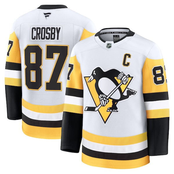 Sidney Crosby Pittsburgh Penguins  Away Premium Jersey - White/Black