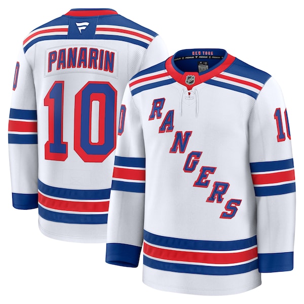 Artemi Panarin New York Rangers  Away Premium Jersey - White/Navy/Blue