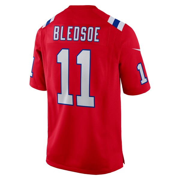 Drew Bledsoe New England Patriots Nike Retired Player Alternate Game Jersey - Red/Navy
