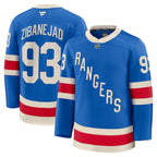 Mika Zibanejad New York Rangers  Centennial Premium Jersey - Blue