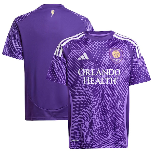 Orlando City SC adidas Youth 2025 Perfect Storm Replica Jersey - Purple