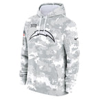 Los Angeles Chargers Nike 2024 Salute to Service Club Fleece Pullover Hoodie - Arctic Camo