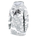 Detroit Lions Nike Women's 2024 Salute To Service Club Fleece Pullover Hoodie - Arctic Camo