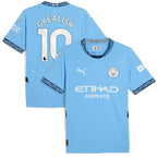 Jack Grealish Manchester City Puma 2024/25 Home Replica Player Jersey - Light Blue