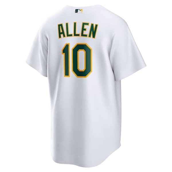 Nick Allen Oakland Athletics Nike Home Replica Jersey - White/Kelly Green
