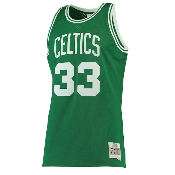 Larry Bird Boston Celtics  Hardwood Classics Swingman Jersey - Kelly Green/White