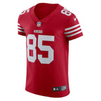 George Kittle San Francisco 49ers Nike Vapor Elite Jersey - Scarlet/Red/White