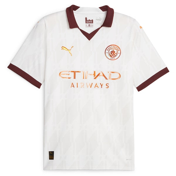 Phil Foden Manchester City Puma 2023/24 Away Replica Player Jersey - White