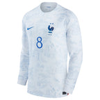 Aurélien Tchouaméni France National Team Nike 2022/23 Away Breathe Stadium Replica Long Sleeve Jersey - White