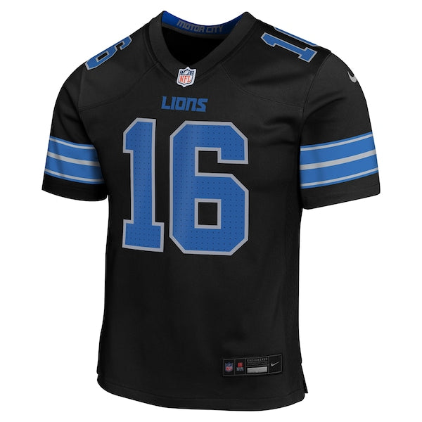 Jared Goff Detroit Lions Nike Youth Alternate Player Game Jersey - Black