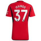 Kobbie Mainoo Manchester United adidas 2023/24 Home Replica Player Jersey - Red/Green
