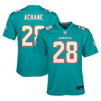 De’Von Achane Miami Dolphins Nike Youth Team Player Game Jersey - Aqua