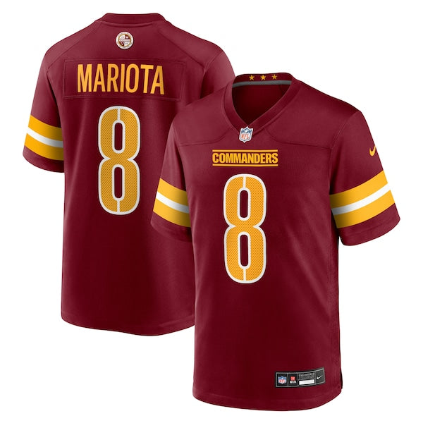 Marcus Mariota Washington Commanders Nike Team Game Jersey -  Burgundy