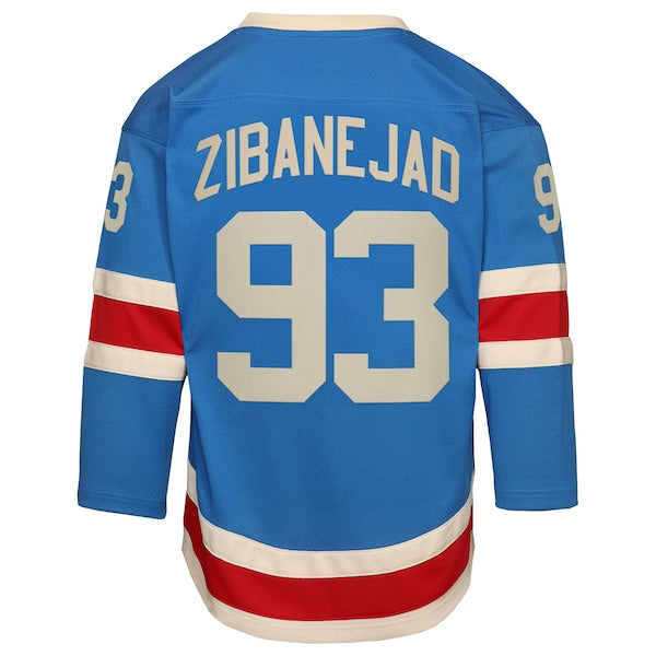 Mika Zibanejad New York Rangers Youth Centennial Replica Jersey - Blue