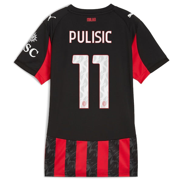 Christian Pulisic AC Milan Puma Women's 2025/26 Home Replica Player Jersey - Red