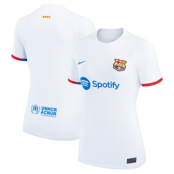 Barcelona Nike Women's 2023/24 Away Replica Jersey - White