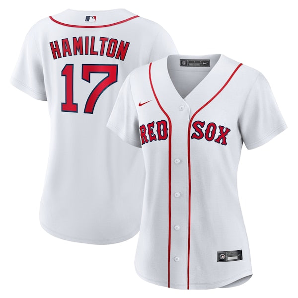 David Hamilton Boston Red Sox Nike Women's Home Replica Jersey - White