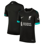 Liverpool Nike Youth 2024/25 Away Replica Blank Jersey - Forest Green