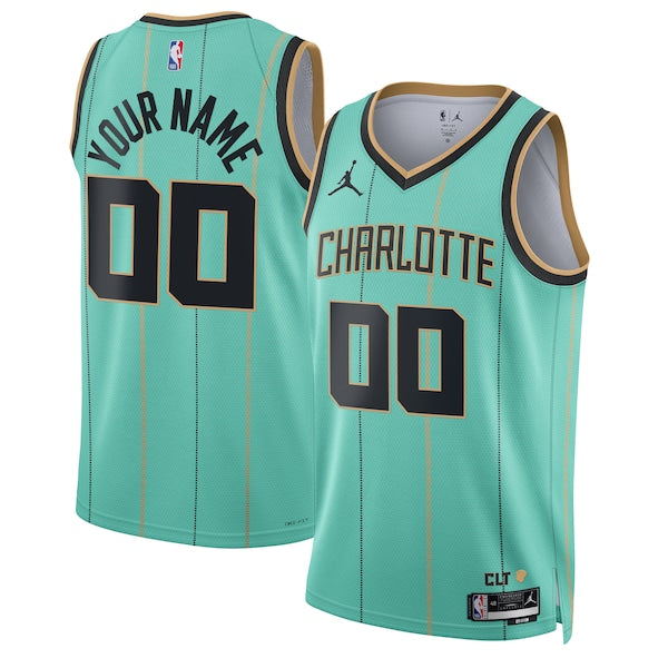 Charlotte Hornets Jordan Brand Unisex 2024/25 Custom Swingman Jersey - City Edition - Mint
