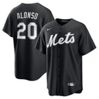 Pete Alonso New York Mets Nike Lights Out Replica Player Jersey - Black