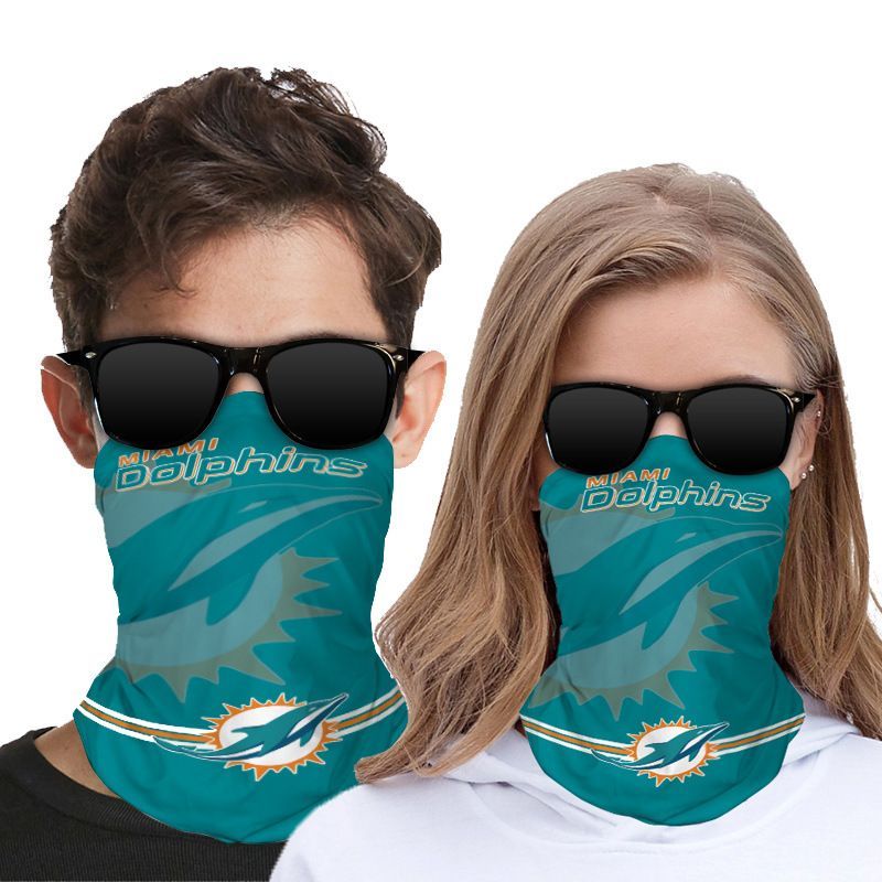 DOLPHINS FACE MASK BANDANAS